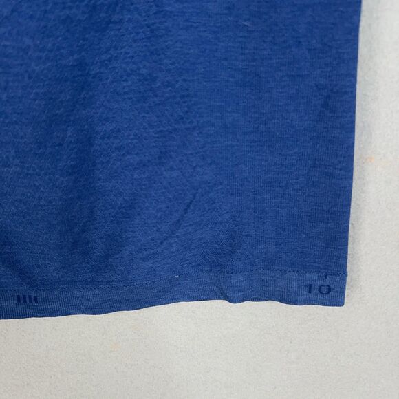 Lululemon Tank Top Womens 10 Blue Ebb & Flow Racerback Seamless Workout Gym Yoga - Picture 9 of 15